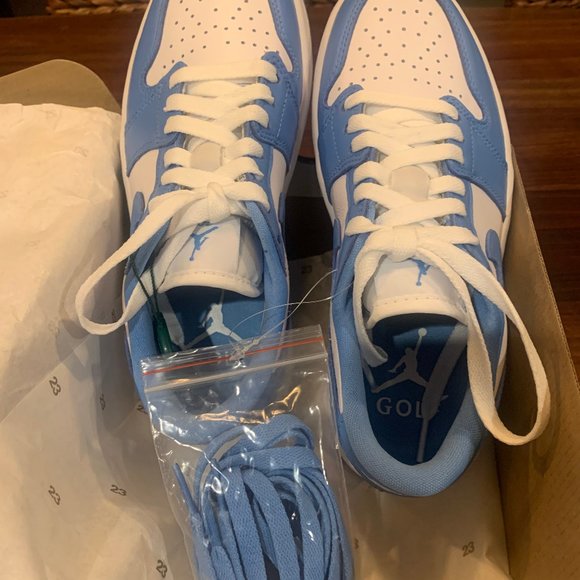 Nike Air Jordan 1 Low G White/University Blue Size 6.5
